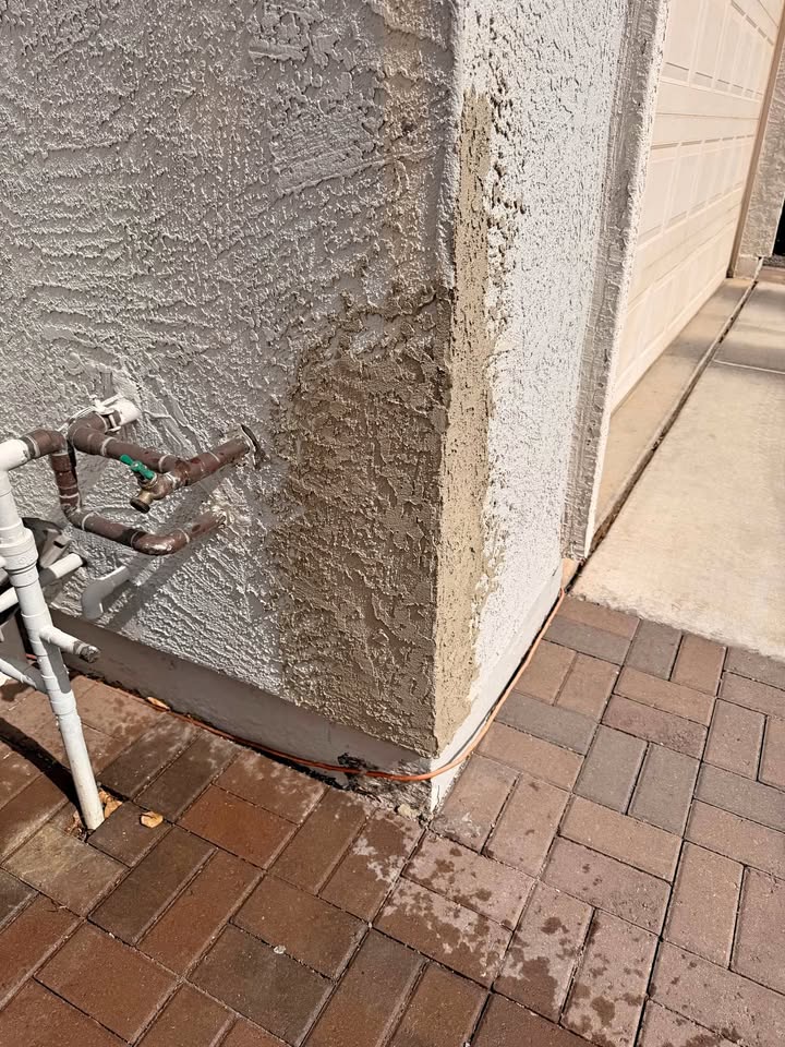 Exterior stucco patch